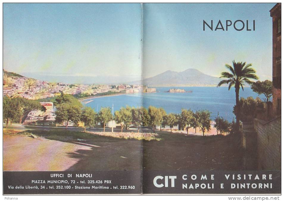 B0523 - PIANTA Di NAPOLI - CIT ESCURSIONI E.P.T.1960 - Mapas Topográficas