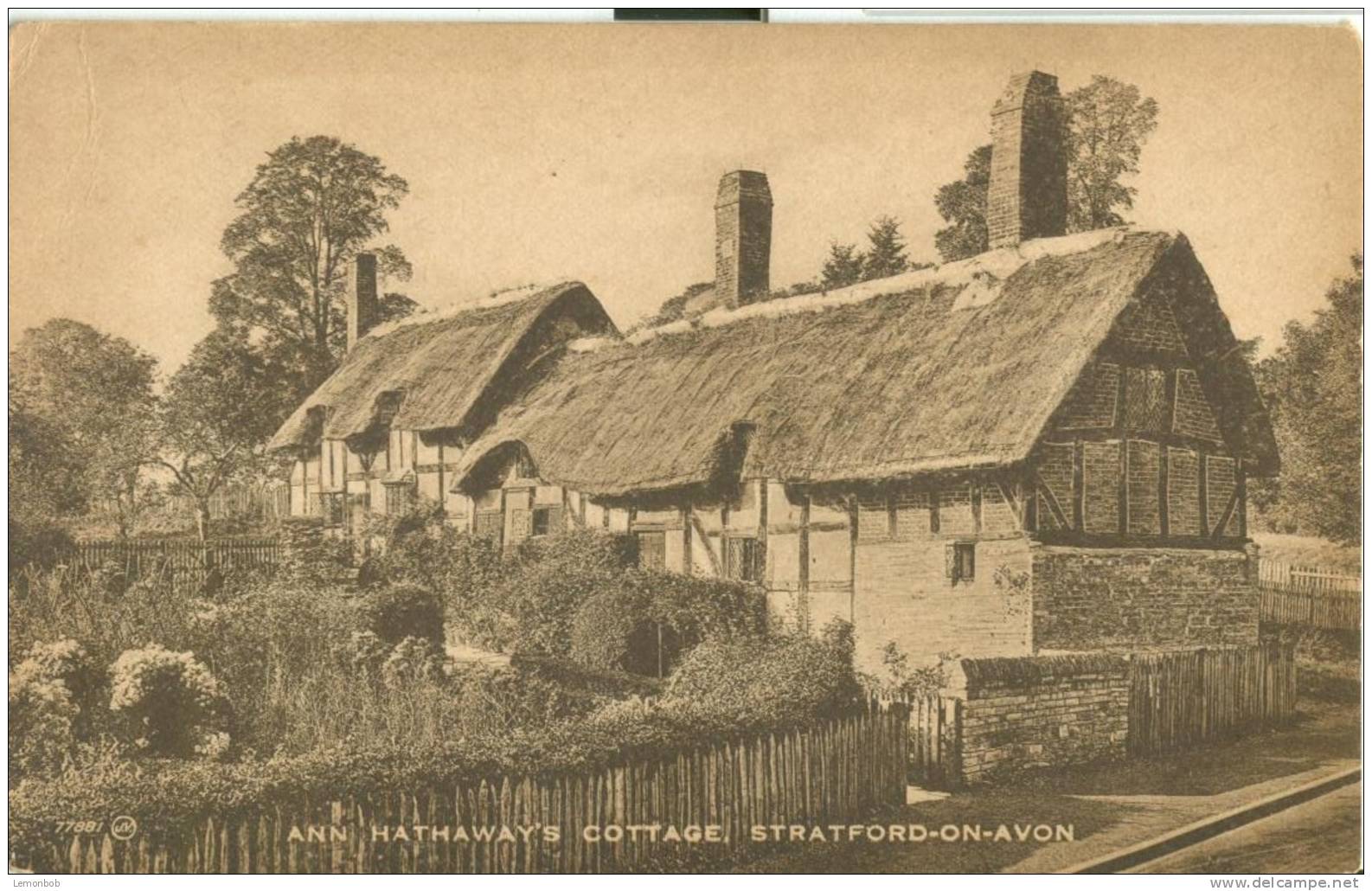 Britain – United Kingdom – Ann Hathaway's Cottage, Stratford-on-Avon, Early 1900s Unused Postcard [P4529] - Stratford Upon Avon