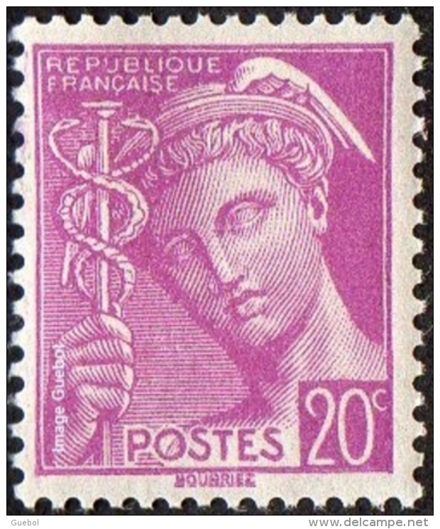 France Mercure - N°  410 * Le 20 Centimes Lilas - 1938-42 Mercurio