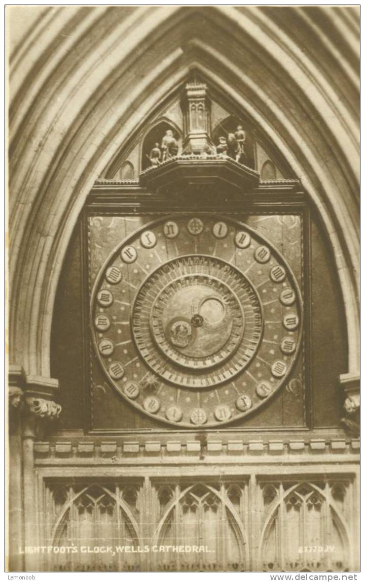 Britain – United Kingdom – Lightfoot's Clock, Wells Cathedral Unused Real Photo Postcard [P4546] - Wells