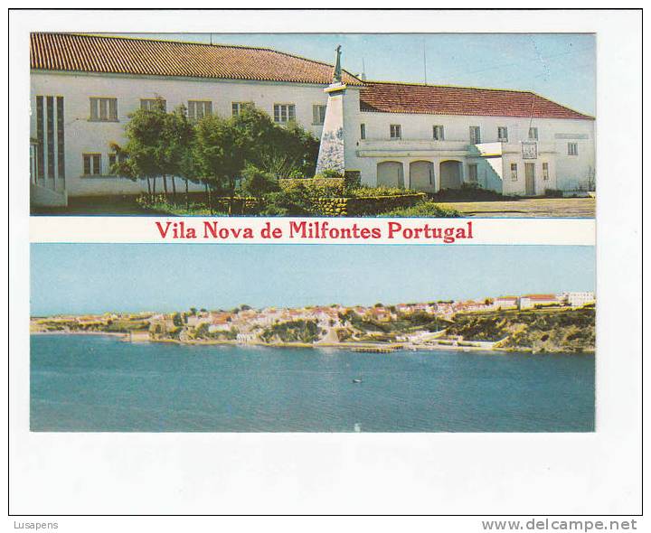 Portugal Cor 14925 –  VILA  NOVA DE MILFONTES - COLÉGIO DE Nª Sª DE FÁTIME E VISTTAS PARCIAIS - Beja