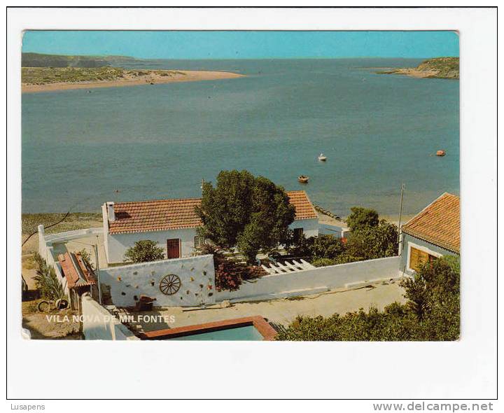 Portugal Cor 14934 –  VILA  NOVA DE MILFONTES - CASA E FOZ DO MIRA - Beja