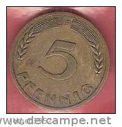 GERMANY   # 5 PFENNING  FROM YEAR  1949 - 5 Pfennig