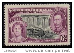 Southern Rhodesia - 1937 Coronation 6d (**) # SG 39 - Rhodesia Del Sud (...-1964)