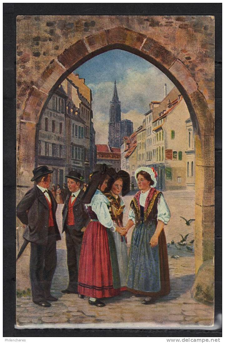 HOFFMANN CPA 1918 Allemande Alsace - Hoffmann, Anton - Munich