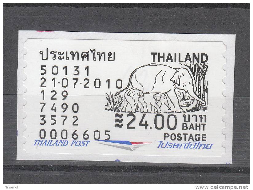 Thailandia    -  2010.  Elephant. Self-adhesive. - Elefanten