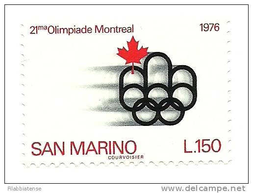 1976 - San Marino 966 Olimpiadi Montreal    ++++++++ - Verano 1976: Montréal