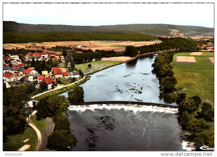 CPSM - 25 -  ROCHE Lez  BEAUPRE  Vue Aérienne - Le Doubs - Autres & Non Classés