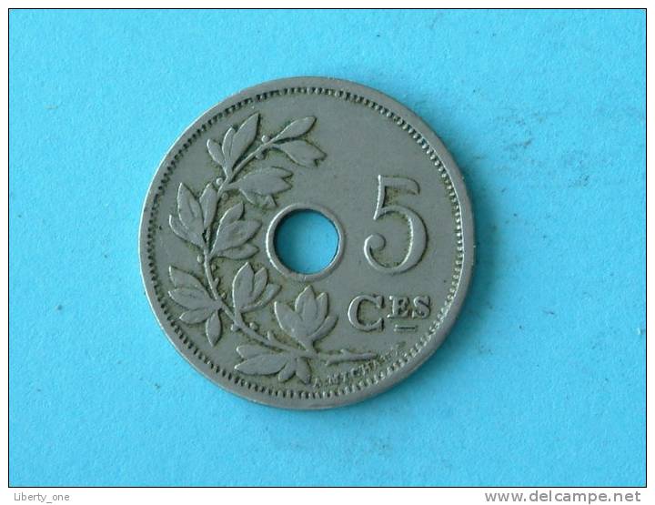 1907 FR / 5 Cent - Morin 279 ( Uncleaned - For Grade, Please See Photo ) !! - 5 Centimes