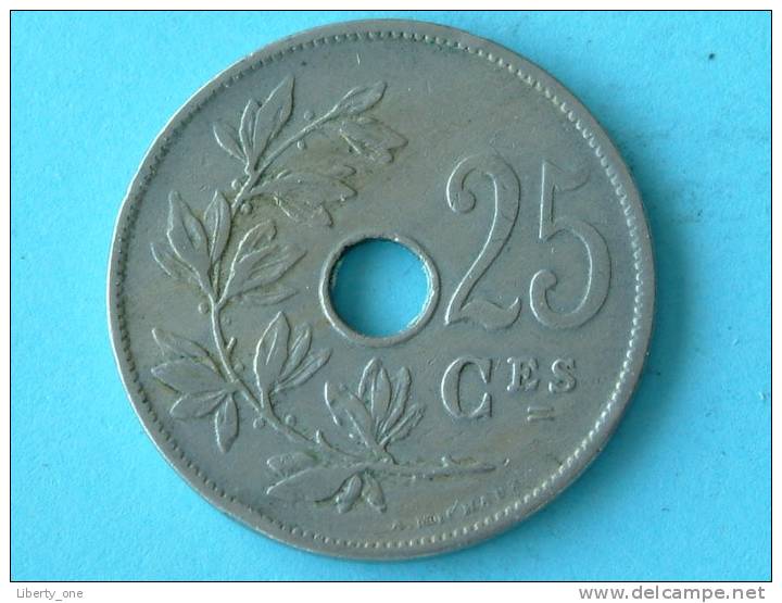 1908 FR / 25 Cent - Morin 254 ( Uncleaned - For Grade, Please See Photo ) !! - 25 Centimes