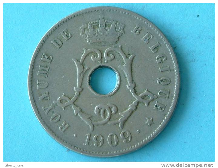 1909 FR / 25 Cent - Morin 256 ( Uncleaned - For Grade, Please See Photo ) !! - 25 Centimes