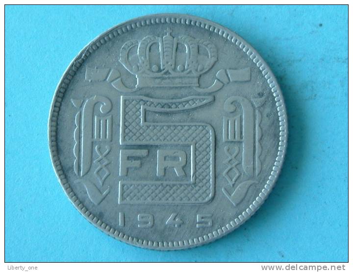 1945 FR - 5 FR. / Morin 474 ( For Grade, Please See Photo ) !! - 5 Francs