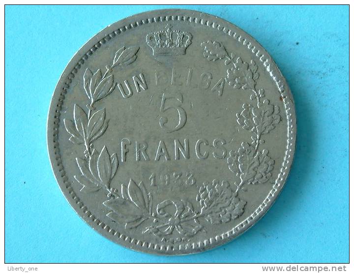 1933 FR - UN BELGA / Morin 388b ( For Grade, Please See Photo ) !! - 5 Francs & 1 Belga