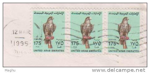 United Arab Emirates, Air Mail, Airmail To India, Birds - United Arab Emirates (General)