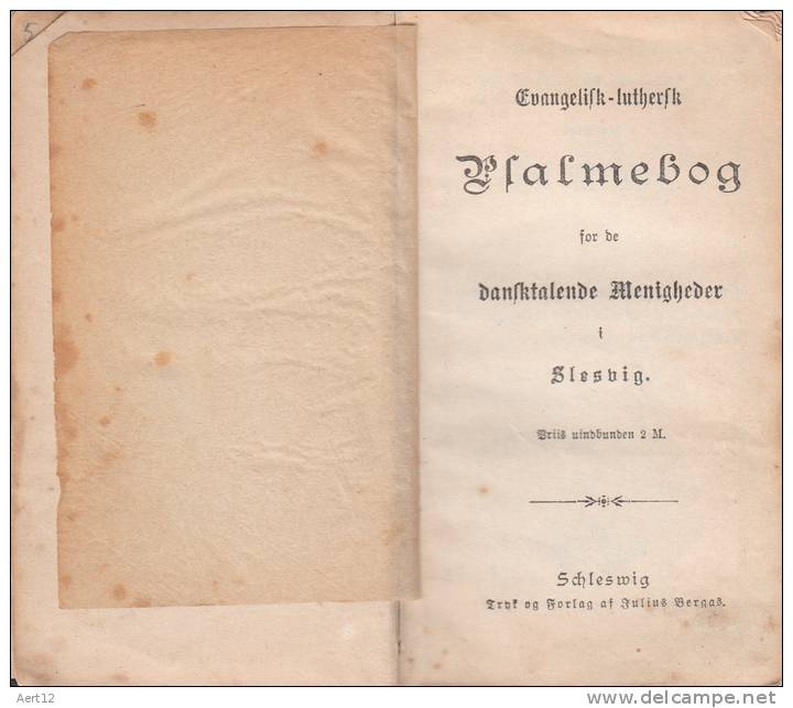 DANISH, 1913, Paa Bud Alene Jeg Haver Fat Min Lid - Scandinavian Languages