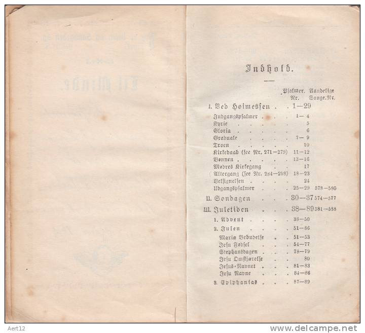 DANISH, 1913, Paa Bud Alene Jeg Haver Fat Min Lid - Langues Scandinaves