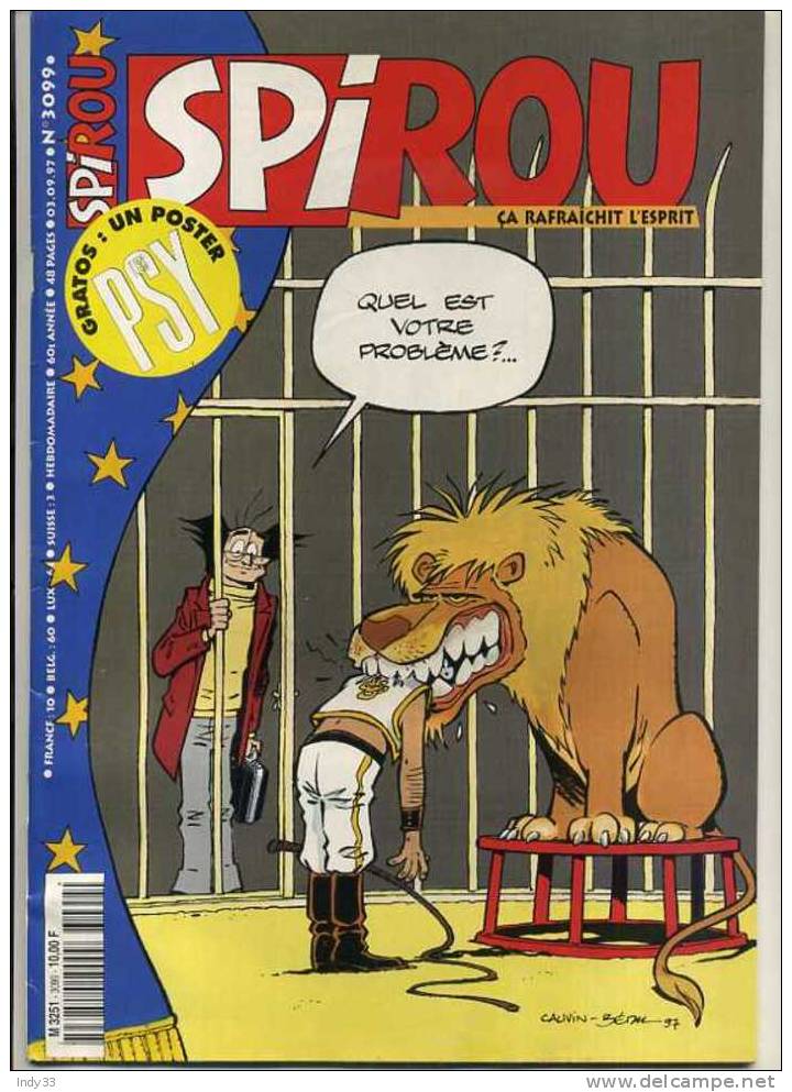 - SPIROU N°3099 1997 . - Spirou Magazine