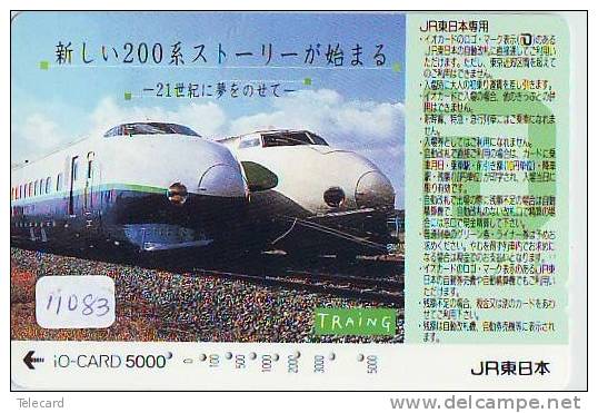 Carte Prépayée  Japon * JR CARD * TRAIN (11.083)  Japan Prepaid Card * Eisenbahn ZUG * Karte * TREIN * - Trains