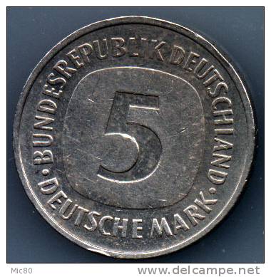 Allemagne 5 Marks 1975 D Ttb - 5 Mark