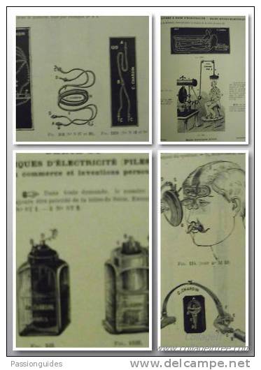 CATALOGUE 1905 CHARDIN MATERIEL ELECTRICITE MEDICALE Psychiatrie électrodes ANCIEN RARE... - 1901-1940