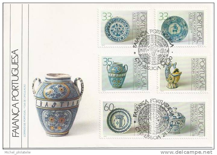 Premier Jour, Portugal, Faïence Portugaise - Postmark Collection