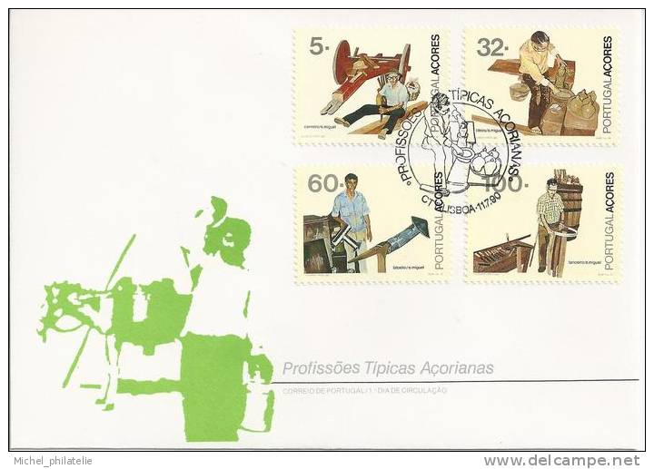 Premier Jour, Portugal, Proffession Typique Portugaise - Postmark Collection