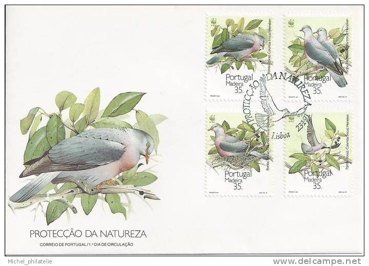 Premier Jour, Portugal, Protection De La Nature - Postmark Collection