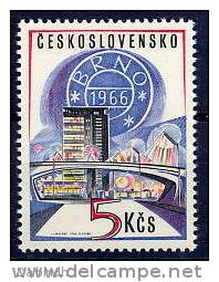 CZECHOSLOVAKIA 1966 Brno Philatelic Exhibition Single Ex Block MNH / **.  Michel 1650 - Ongebruikt