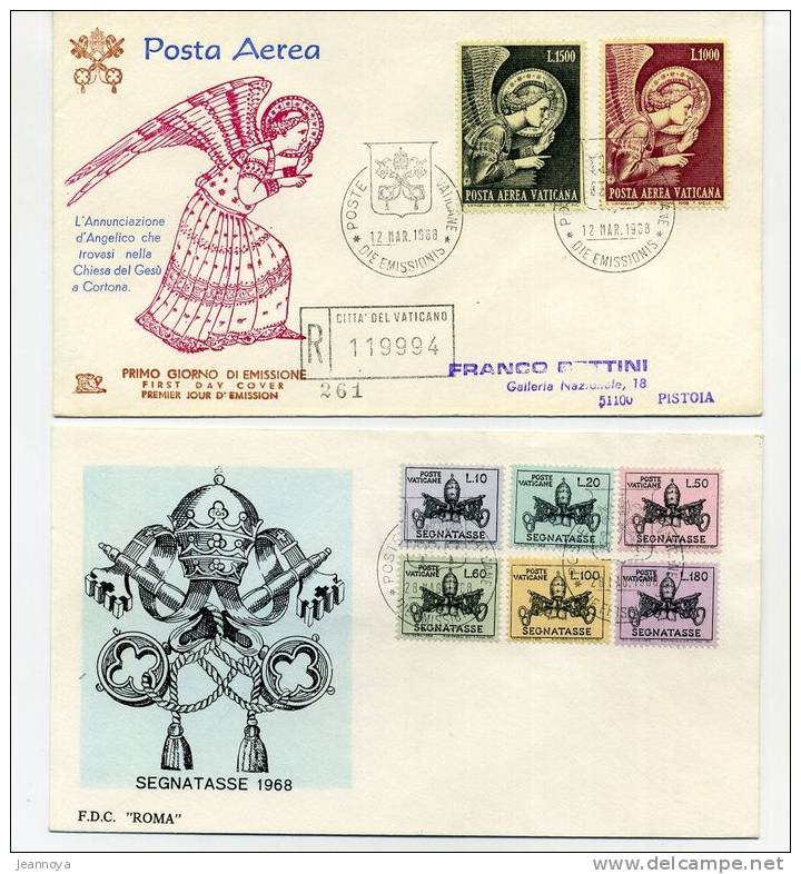 VATICAN - 4 F.D.C. ANNÉE 1968 - B/TB - Gebraucht