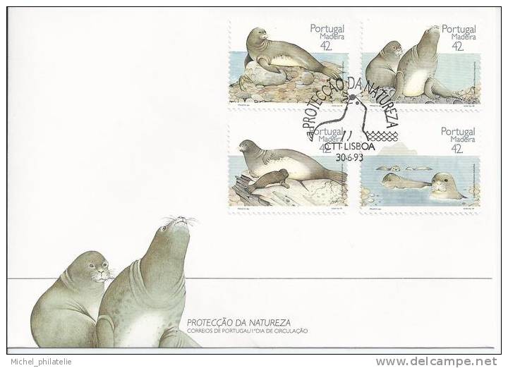 Premier Jour, Portugal, Protection De La Nature - Storia Postale