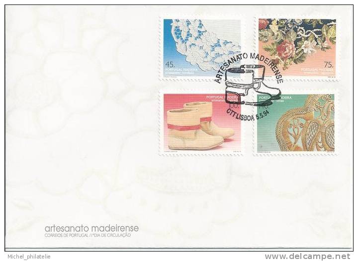 Premier Jour, Portugal, Artisanat De Madère - Postmark Collection