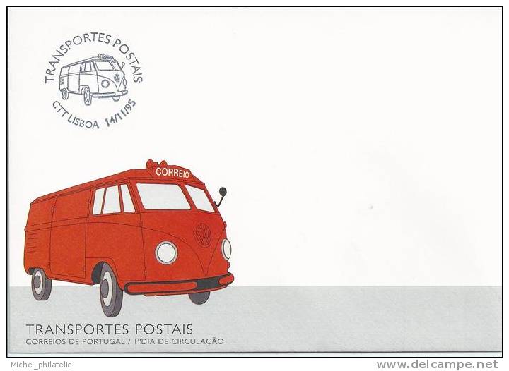 Premier Jour, Portugal, Transport Postale - Marcophilie