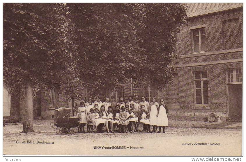 ( 80 )  SOMME  //  BRAY-sur-SOMME  //  HOSPICE  //  CPA - Bray Sur Somme