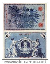 Allemagne - 100 Marks 1908 - 100 Mark