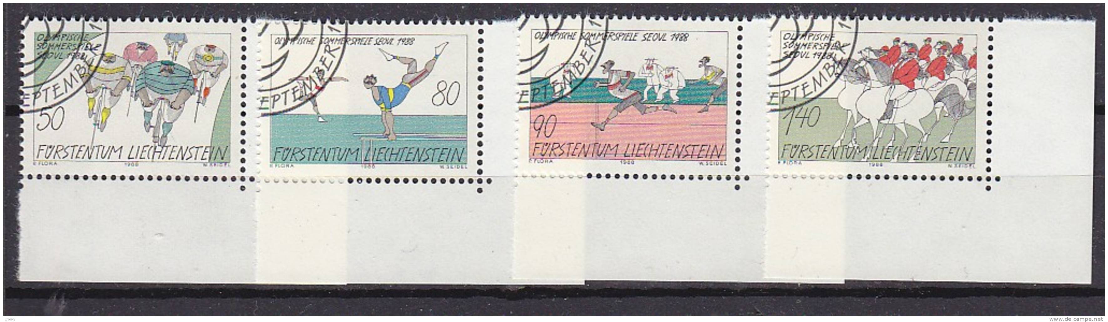 Q1792 - LIECHTENSTEIN Yv N°888/91 - Used Stamps