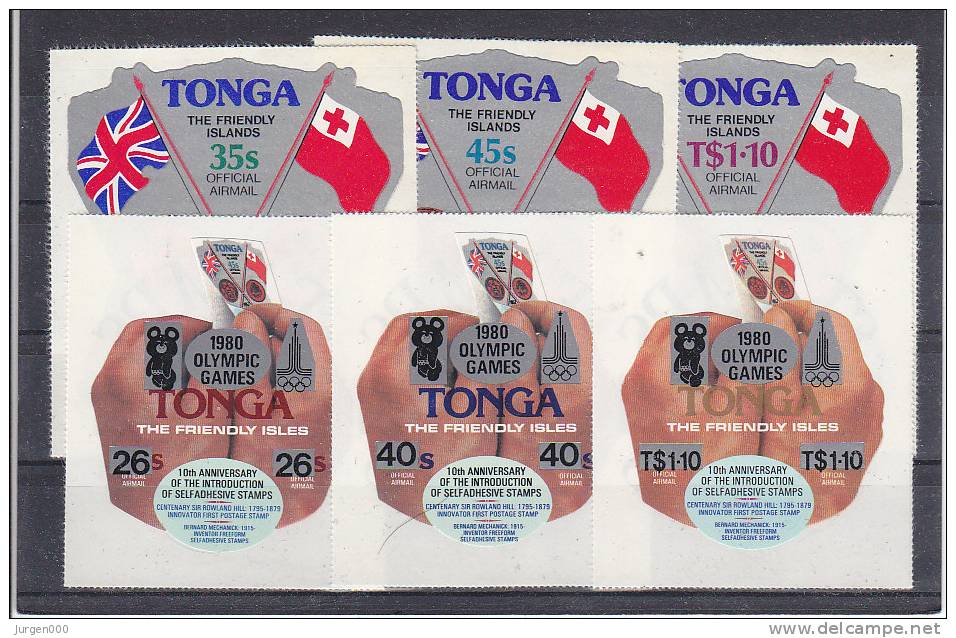 Nr 153/155, 212/214 **, Michel = 21 Euro (XX16313) - Tonga (1970-...)