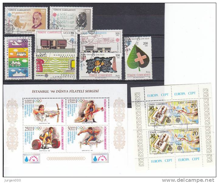 BL31 **, BL21, Nr 2706/2707, 2738/2739, 2777/2778, 2808/2809, Michel = 22 Euro (XX16414) - Used Stamps