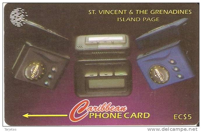 TARJETA DE ST. VINCENT & GRENADINES DE ISLANDS PAGE   221CSVB (pequeño Golpe) - St. Vincent & The Grenadines