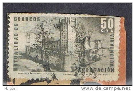 Sello 50 Cts Mutualidad De Correos, Castillo Mota. º - Bienfaisance
