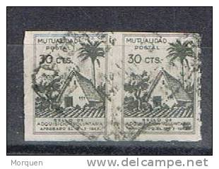 Pareja Sellos  30 Cts Mutualidad Postal, Barraca Valenciana º - Wohlfahrtsmarken