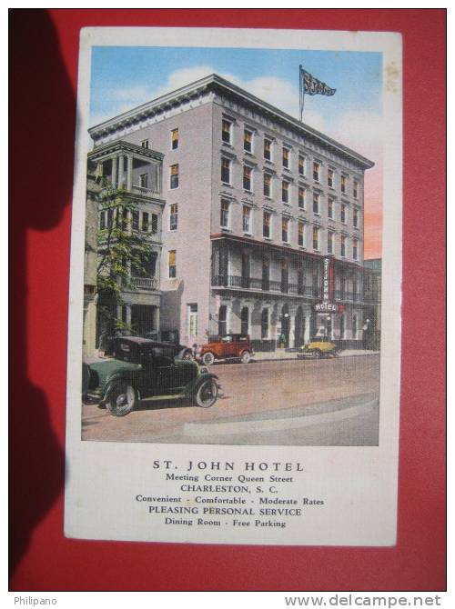 Charleston SC---- St Johns Hotel  Vintage Wb--   ---   -- Ref 224 - Charleston