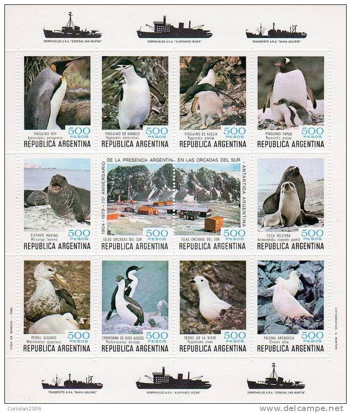 Argentina 1980 / Polar Fauna / Block - Fauna Antártica