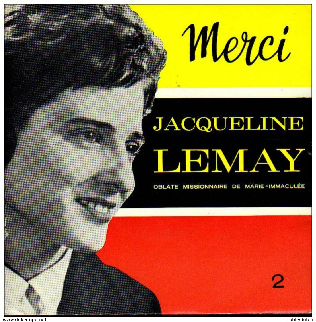 * 7" EP *  JACQUELINE LEMAY - MERCI 2 (Holland Ex-!!!) - Religion & Gospel