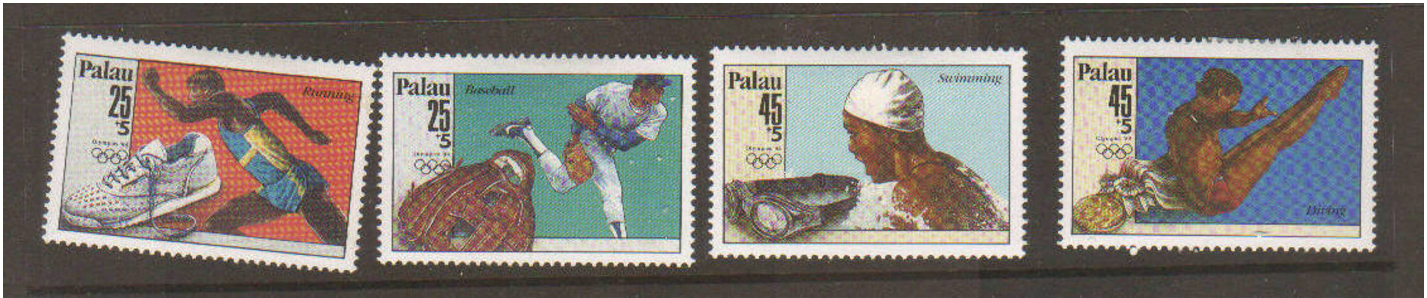 Palau Scott #B1-4 Mint  Hinged (olympics) - Palau