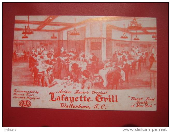 Walterboro SC   --Interior Lafayette Grill ====    -- Ref 225 - Other & Unclassified