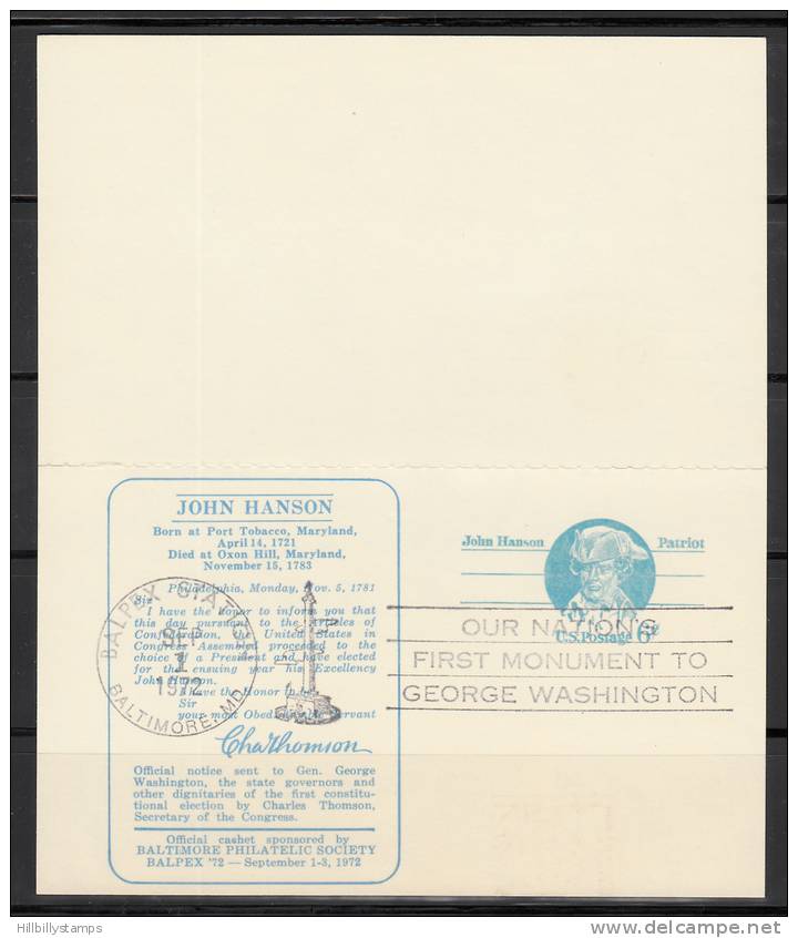 Post Card  Unused BALPEX Show Cancel  1972  Double Card  Lot 235 - 1961-80