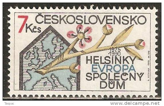 Czechoslovakia 1990 Mi# 3053 ** MNH - Helsinki Conference, 15th Anniv. - Ongebruikt