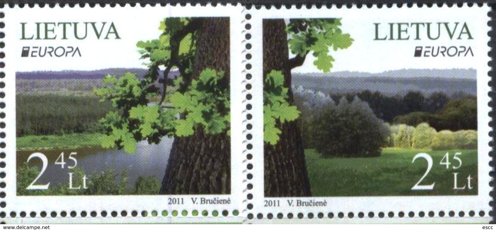 Mint Stapms Europa CEPT 2011 Lithuania - 2011