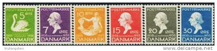 NE1071 Denmark 1935 Anderson And Mermaid 6v MLH - Nuovi