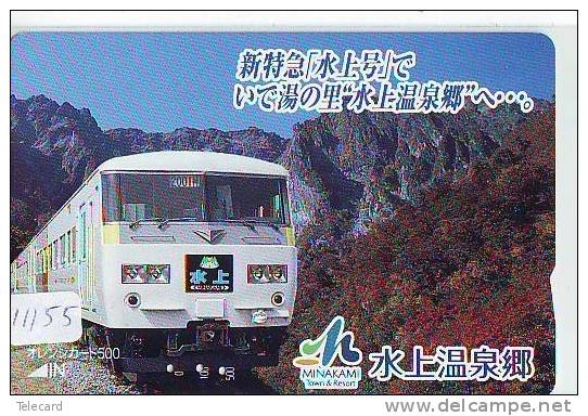 Carte Prépayée  Japon * JR CARD * TRAIN (11.155)  Japan Prepaid Card * Eisenbahn ZUG * Karte * TREIN * - Eisenbahnen